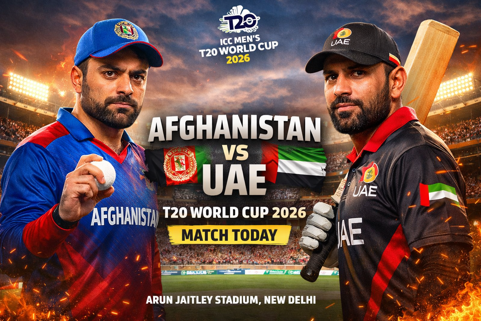 Afghanistan vs UAE Match Preview – ICC Men’s T20 World Cup 2026